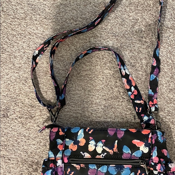 Lug Toss convertible tote bag in the Watercolor Butterflies pattern - Picture 4 of 10